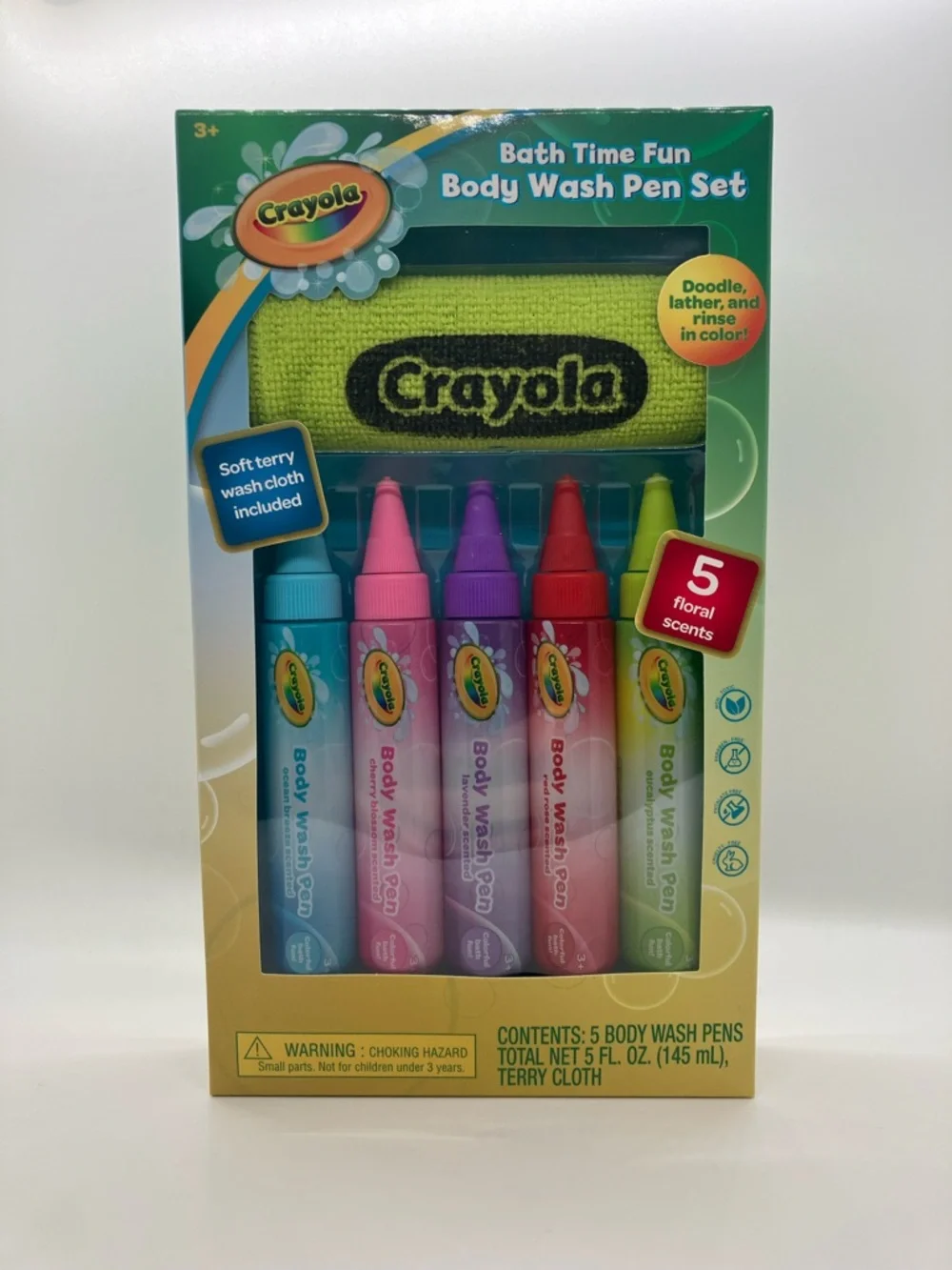 Crayola Bath Time Fun Body Wash Pen Set - Multicolor, New in Box
